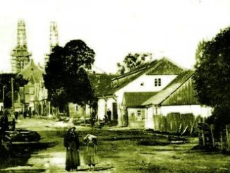Kauno gatvė. Vaizdas iš rytų pusės. 1907 m.